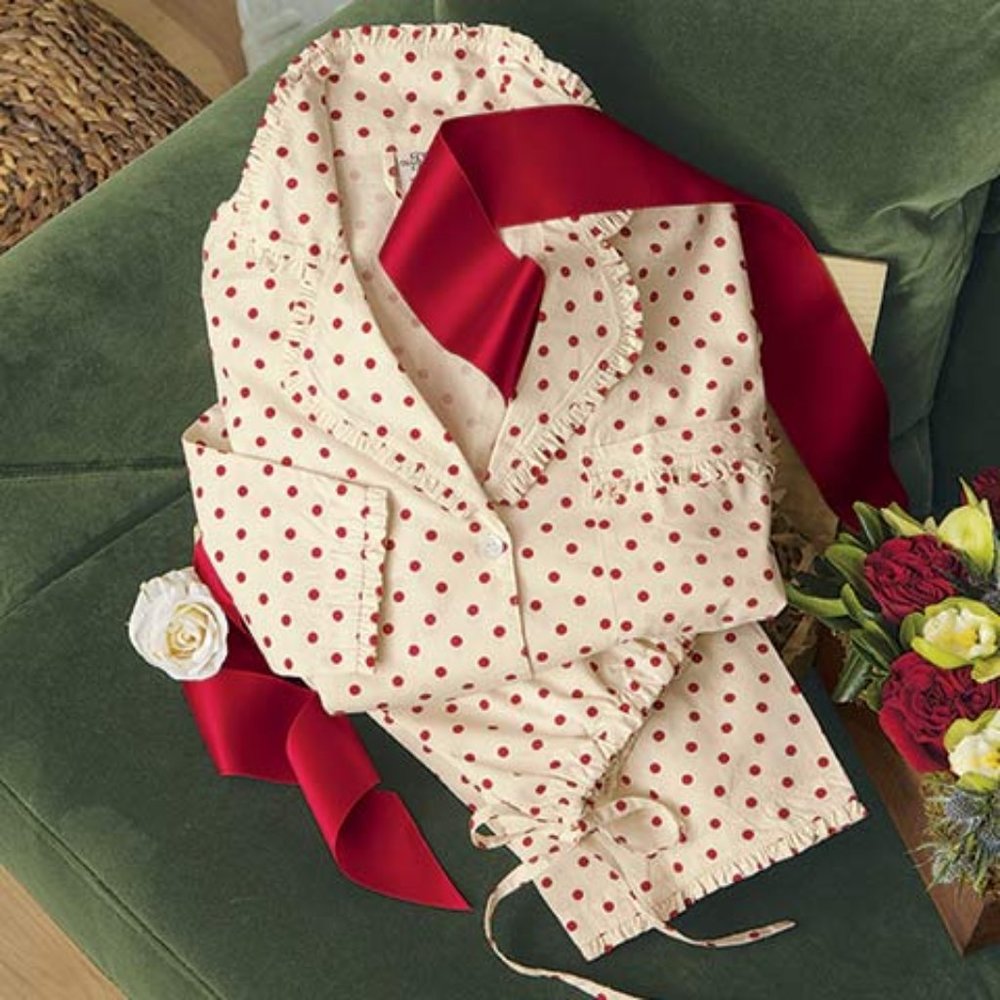 RED POLKA DOT RUFFLE PAJAMAS